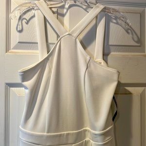 New York and Company white jumpsuit.